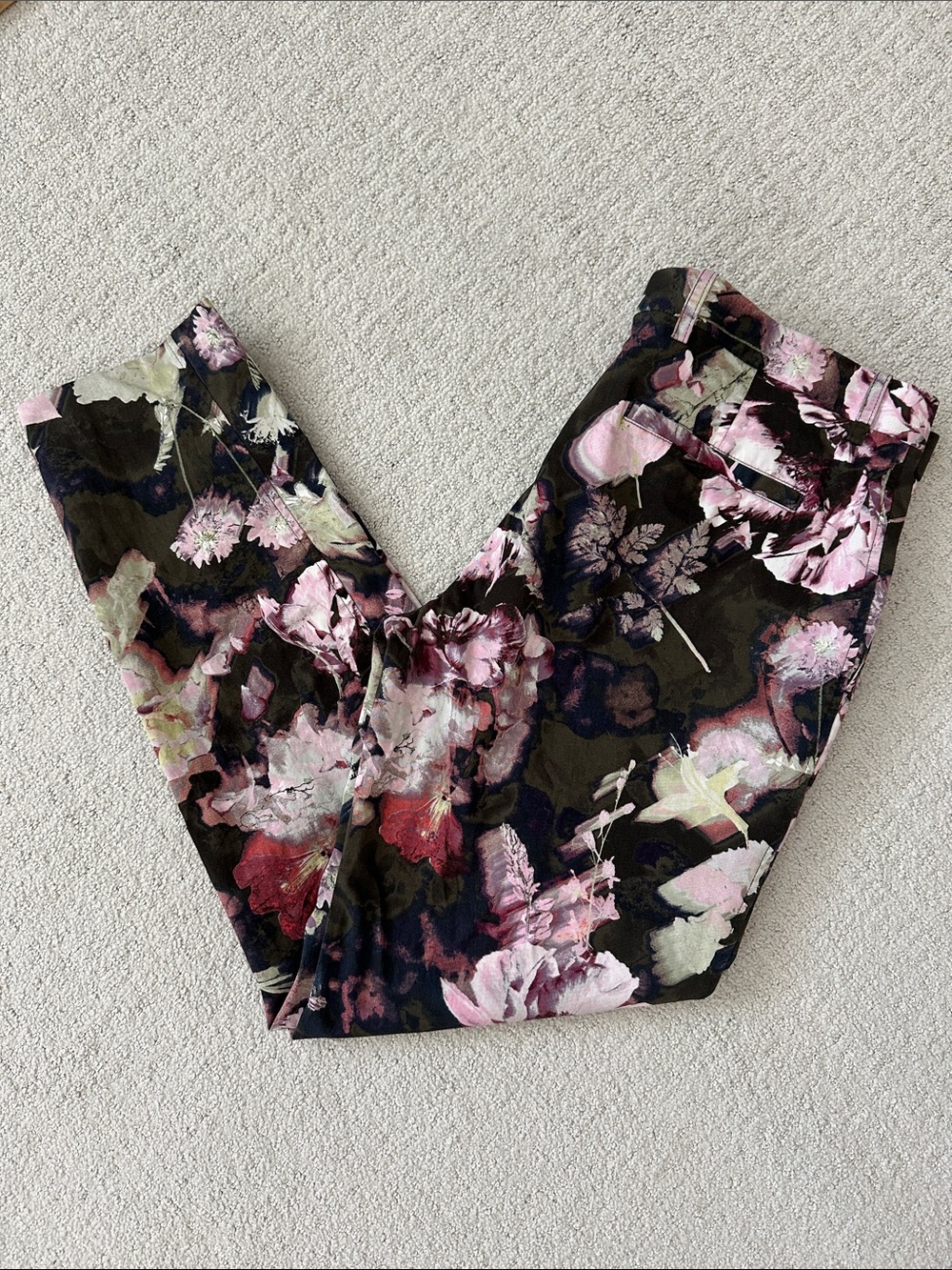 🌸INC International Concepts Black Floral Print Men's Dress Pants🌺